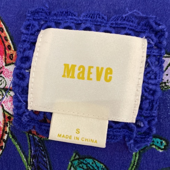 Maeve blue floral dress size small - Picture 3 of 3